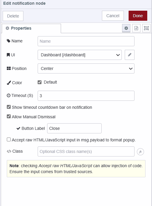 Screenshot displaying ui-notification widgets configuration "Screenshot displaying ui-notification widgets configuration"
